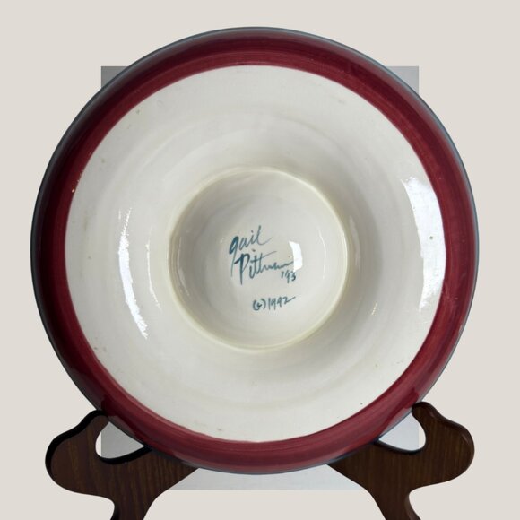 Vintage Gayle Pittman Chip & Dip Serving Platter - Picture 2 of 6